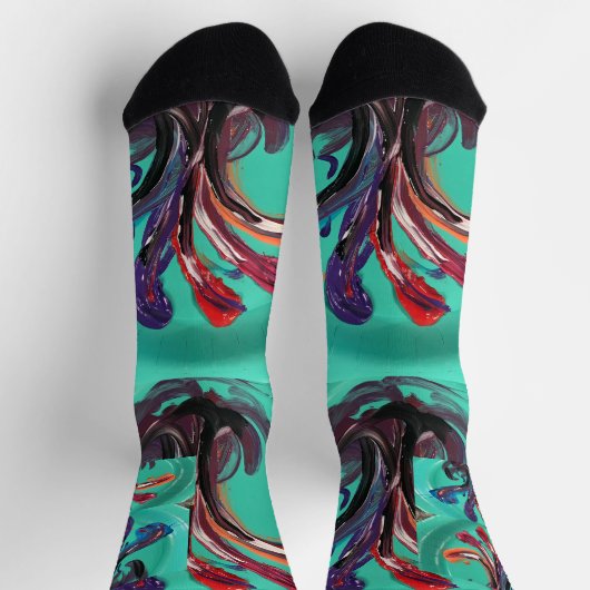 絵を描靴下に。 ソックス (上部)