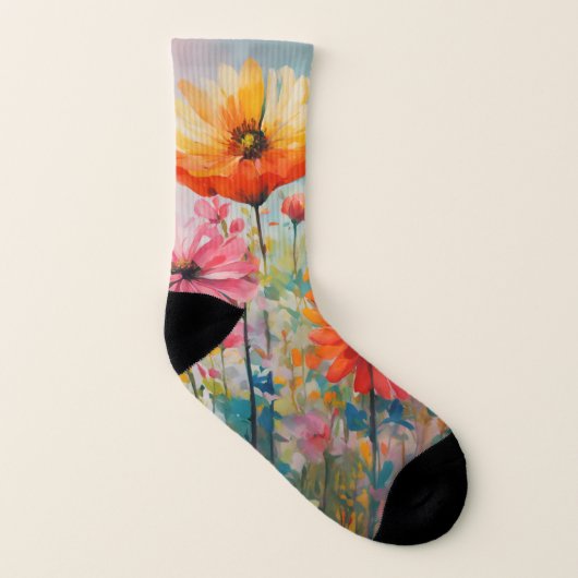 絵を描靴下 ソックス (右外側)