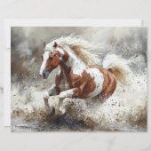 絵を描馬の走水スクラップブック紙 (裏面)