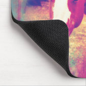 絵を描馬グランジ マウスパッド (コーナー)