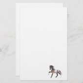 絵を描馬製ランニング文具紙白 便箋 (正面/裏面)