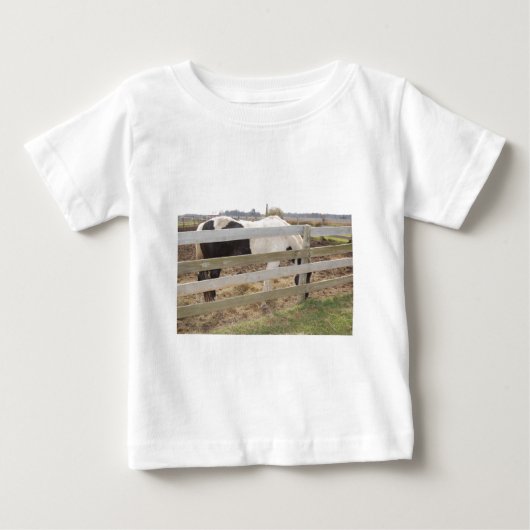 絵を描馬/ピント ベビーTシャツ (正面)