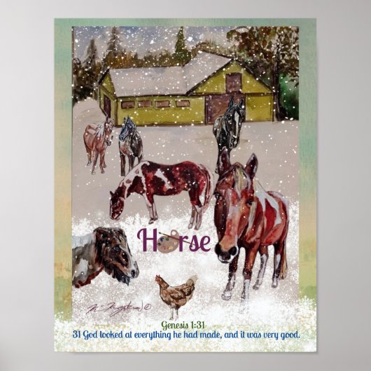 絵を描馬 ポスター (正面)