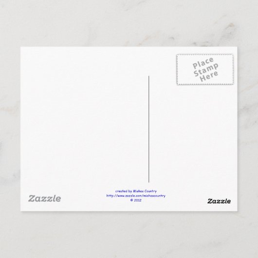 絵を描馬 ポストカード (裏面)