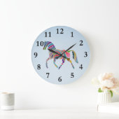 絵を描馬 ラージ壁時計 (ホーム)