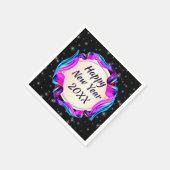 絵を描20xx年2008年11月20日Ribbon Night Sky Happy スタンダードカクテルナプキン (角)