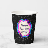 絵を描20xx年2008年11月20日Ribbon Night Sky Happy 紙コップ (裏面)