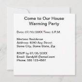 絵を描（ばちゃばちゃ）跳ねるアート紅葉引っ越し祝いパーティー 招待状 (裏面)