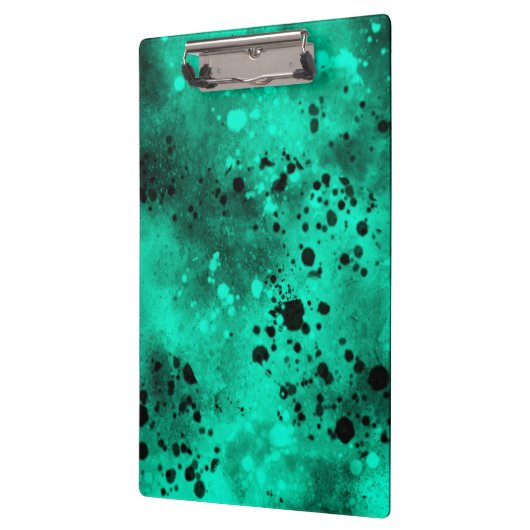 絵を描(ばちゃばちゃ)跳ねるエフェクト緑と黒 クリップボード (左)