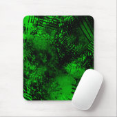 絵を描(ばちゃばちゃ)跳ねるエフェクト緑と黒 マウスパッド (マウス)