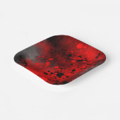 絵を描(ばちゃばちゃ)跳ねるエフェクト赤と黒 ペーパープレート (傾斜あり)
