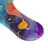 絵を描（ばちゃばちゃ）跳ねるパターン2 カッティングボード (角)