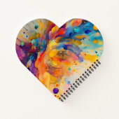 絵を描（ばちゃばちゃ）跳ねるパターン2 ノートブック (裏面)