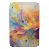 絵を描（ばちゃばちゃ）跳ねるパターン2 バスマット (正面縦)