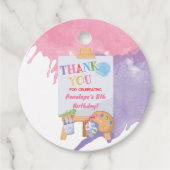 絵を描(ばちゃばちゃ)跳ねるパーティーありがとう フェイバータグ (正面)