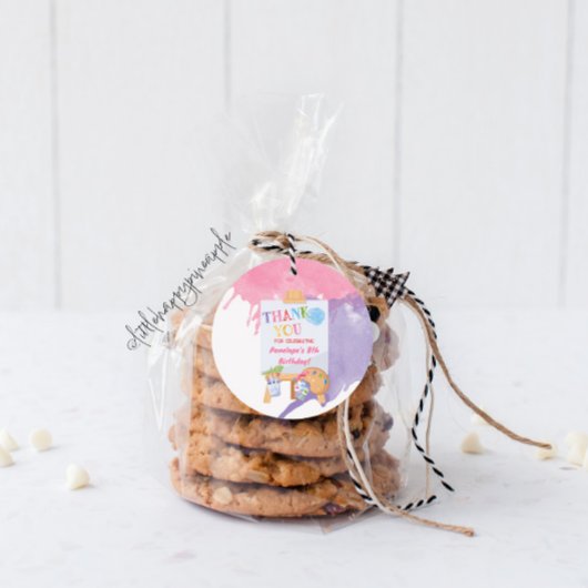 絵を描(ばちゃばちゃ)跳ねるパーティーありがとう フェイバータグ