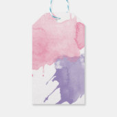 絵を描(ばちゃばちゃ)跳ねるパーティーサンキューギフトラベル ギフトタグ (裏面)