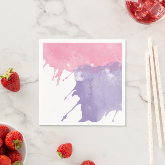 絵を描(ばちゃばちゃ)跳ねるパーティーナプキンス スタンダードカクテルナプキン (インサイチュ)