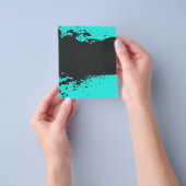 絵を描(ばちゃばちゃ)跳ねるパーティーフライヤー チラシ (手)