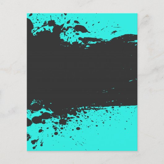 絵を描(ばちゃばちゃ)跳ねるパーティーフライヤー チラシ (正面)