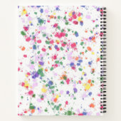 絵を描(ばちゃばちゃ)跳ねる並み紙ノート ノートブック (裏面)