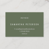 絵を描(ばちゃばちゃ)跳ねる付金ゴールド 名刺 (裏面)