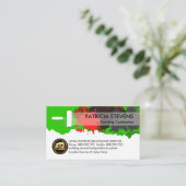 絵を描（ばちゃばちゃ）跳ねる剥離壁ローラブラシ 名刺 (スタンド正面)