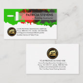 絵を描（ばちゃばちゃ）跳ねる剥離壁ローラブラシ 名刺 (正面/裏面)