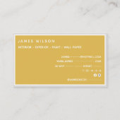 絵を描(ばちゃばちゃ)跳ねる壁青色絵画装飾機 名刺 (裏面)