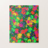 絵を描（ばちゃばちゃ）跳ねる抽象芸術ジグソーパズル ジグソーパズル (縦)