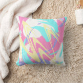 絵を描（ばちゃばちゃ）跳ねる抽象芸術 クッション (ブランケット)