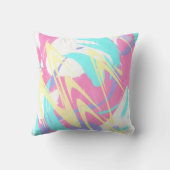 絵を描（ばちゃばちゃ）跳ねる抽象芸術 クッション (裏面)