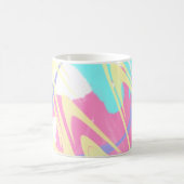 絵を描（ばちゃばちゃ）跳ねる抽象芸術 コーヒーマグカップ (中央)
