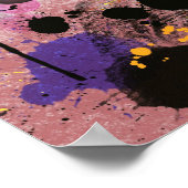 絵を描（ばちゃばちゃ）跳ねる抽象芸術 ポスター (角)