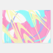 絵を描（ばちゃばちゃ）跳ねる抽象芸術 ラッピングペーパーシート (正面3)