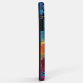 絵を描(ばちゃばちゃ)跳ねる抽象芸術 Case-Mate iPhoneケース (裏面/右)