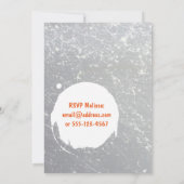 絵を描(ばちゃばちゃ)跳ねる招待状 |子カラフルパーティー 招待状 (裏面)