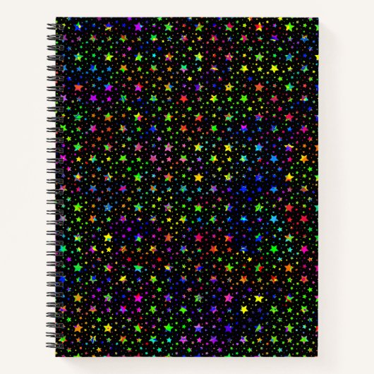 絵を描（ばちゃばちゃ）跳ねる星 ノートブック (正面)