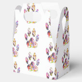 絵を描(ばちゃばちゃ)跳ねる犬のポープリント フェイバーボックス (オープン)