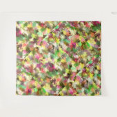 絵を描(ばちゃばちゃ)跳ねる秋の色離れ抽象芸術 タペストリー (正面(横))