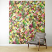 絵を描(ばちゃばちゃ)跳ねる秋の色離れ抽象芸術 タペストリー (インサイチュ)