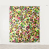 絵を描(ばちゃばちゃ)跳ねる秋の色離れ抽象芸術 タペストリー (正面)