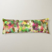 絵を描(ばちゃばちゃ)跳ねる秋の色離れ抽象芸術 ボディピロー (裏面)