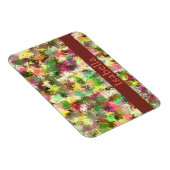 絵を描(ばちゃばちゃ)跳ねる秋の色離れ抽象芸術 マグネット (右側)