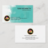 絵を描（ばちゃばちゃ）跳ねる絵を描 名刺 (正面/裏面)