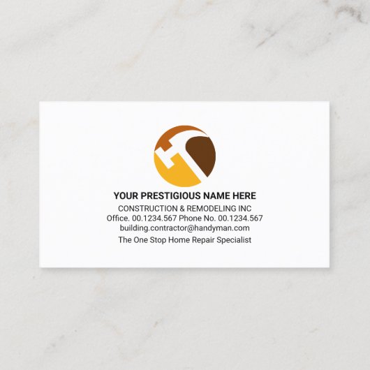 絵を描（ばちゃばちゃ）跳ねる金ゴールド手書きツール建物 名刺 (裏面)