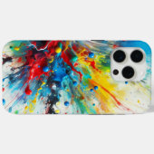 絵を描(ばちゃばちゃ)跳ねる電話カバー Case-Mate iPhoneケース (裏面 (横))