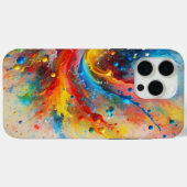 絵を描（ばちゃばちゃ）跳ねる電話カバー Case-Mate iPhoneケース (裏面 (横))