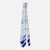 絵を描（ばちゃばちゃ）跳ねる黄 ネクタイ (正面)