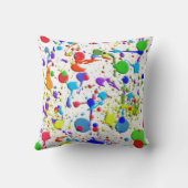 絵を描（ばちゃばちゃ）跳ねる クッション (裏面)